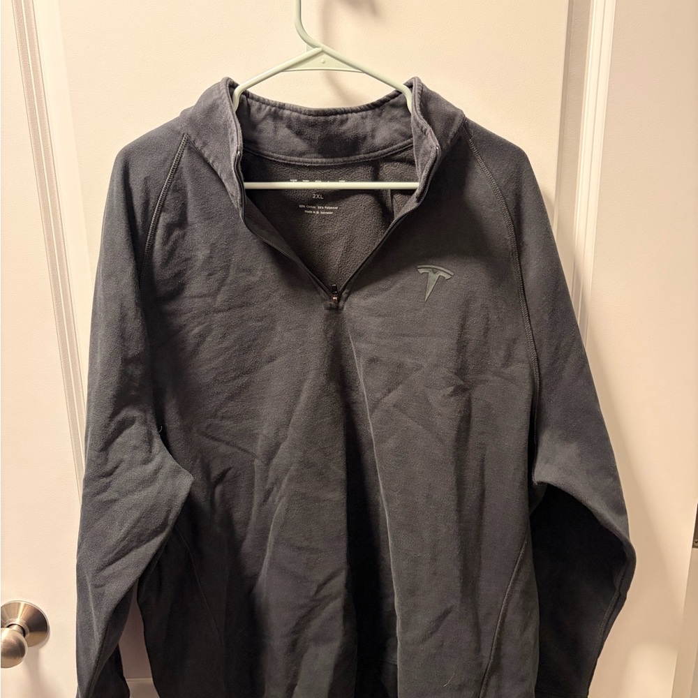 Tesla Charcoal Quarter-Zip Pullover